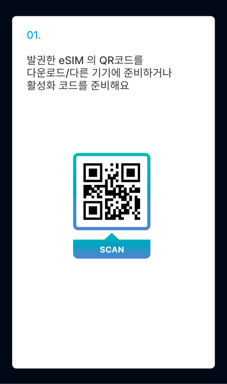 eSIM 설치 가이드