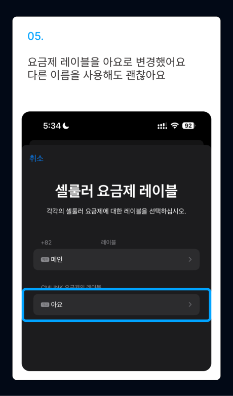 eSIM 설치 가이드